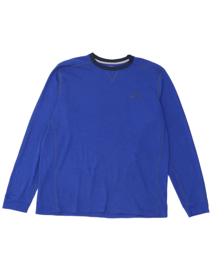 Under Armour muška majica Cold Gear dugih rukava 2XL plavi poliester