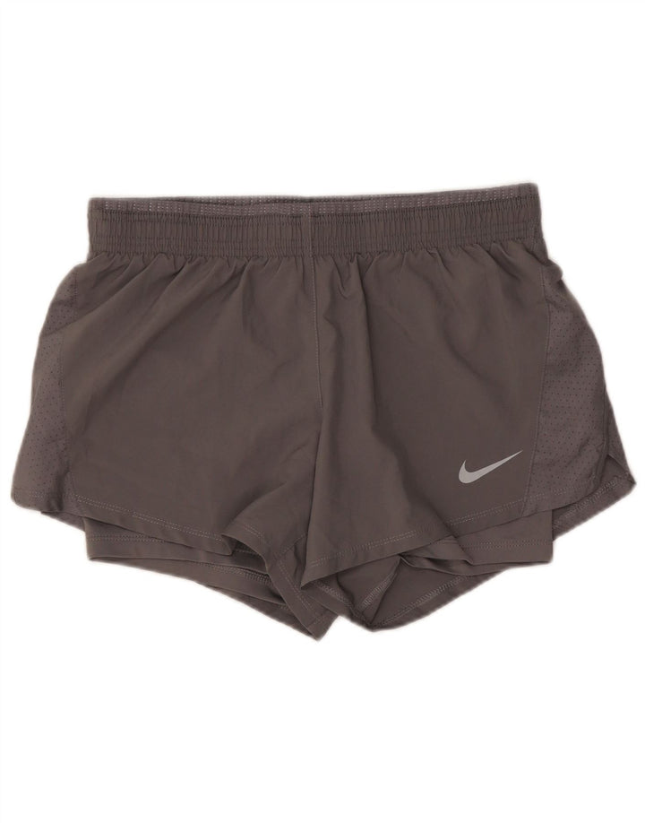 Nike ženske kratke sportske hlače Dri Fit UK 10 male sive