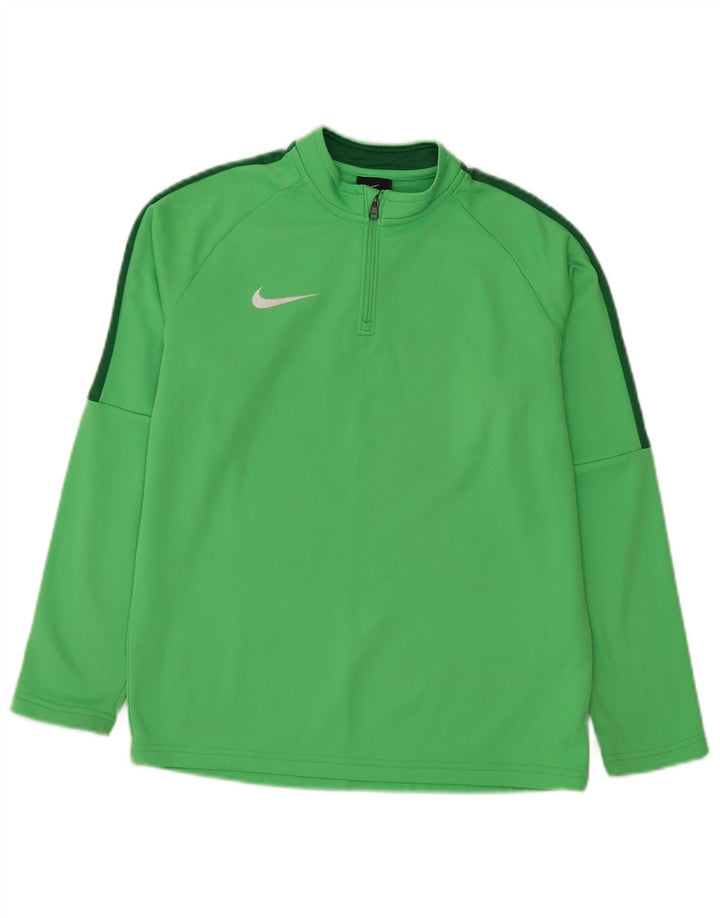 Nike Boys Dri Fit Pullover Trenirka Top 12-13 Years Large Green