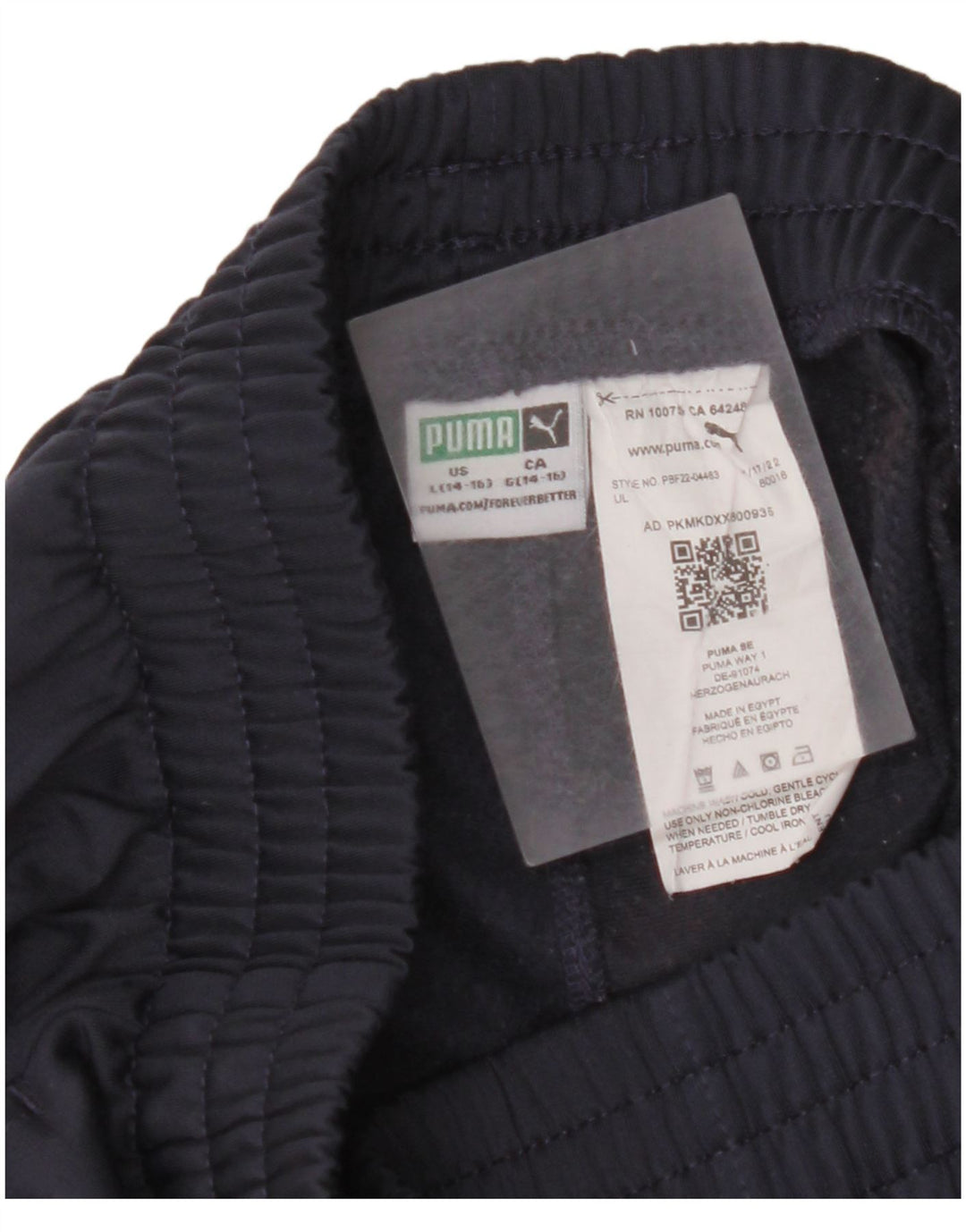 PUMA Boys Graphic Trenirka Hlače Joggers 13-14 Year Large Navy Blue