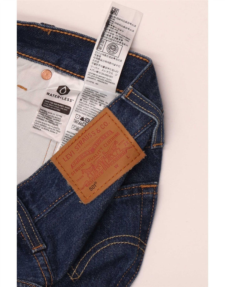 Levi's ženske 501 ravne traperice W23 L32 plavi pamuk