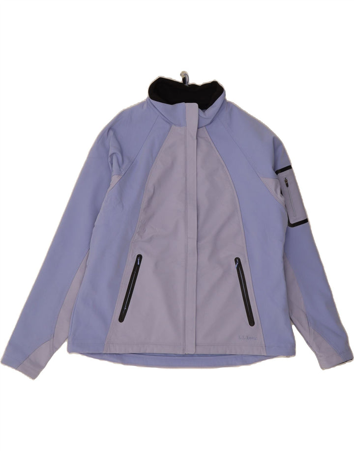 L.L.BEAN Womens Rain Jacket UK 18 XL Purple Colourblock Polyester Vintage L.L.Bean and Second-Hand L.L.Bean from Messina Hembry 