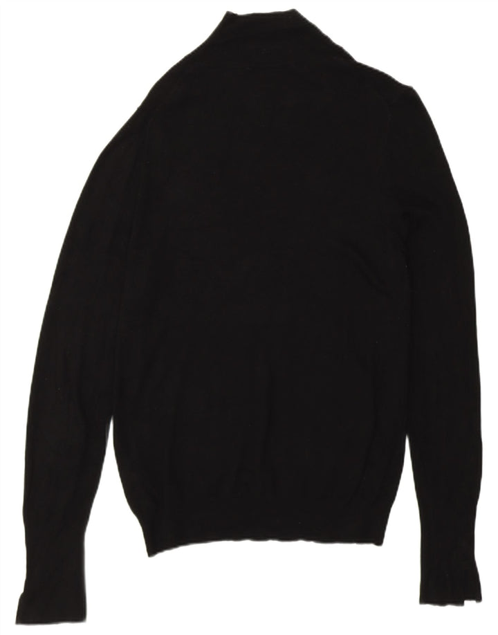 Zara ženski džemper s kornjačičastim ovratnikom UK 14 Srednja crna viskoza
