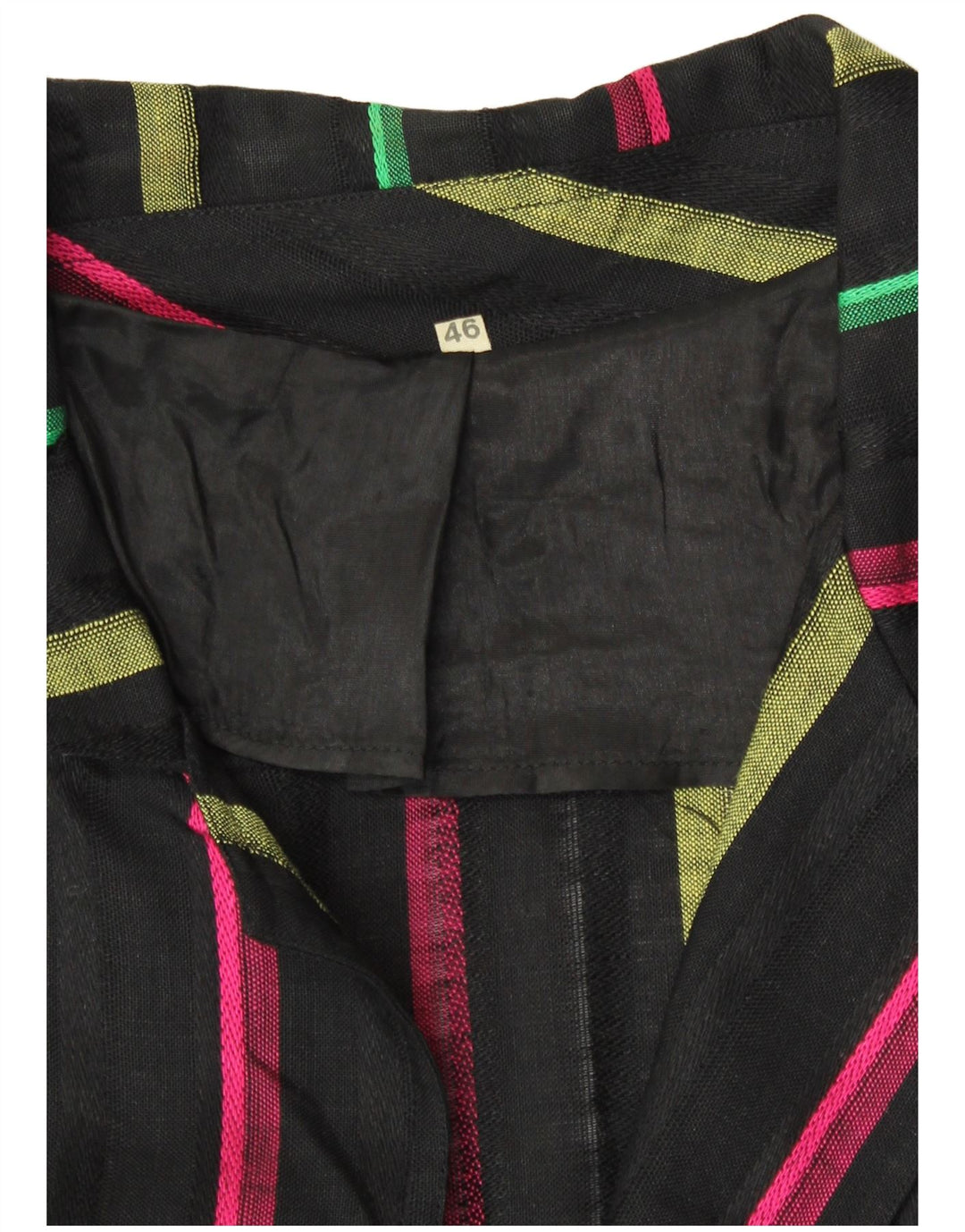 Vintage ženski sako s 3 gumba IT 46 velike crne pruge