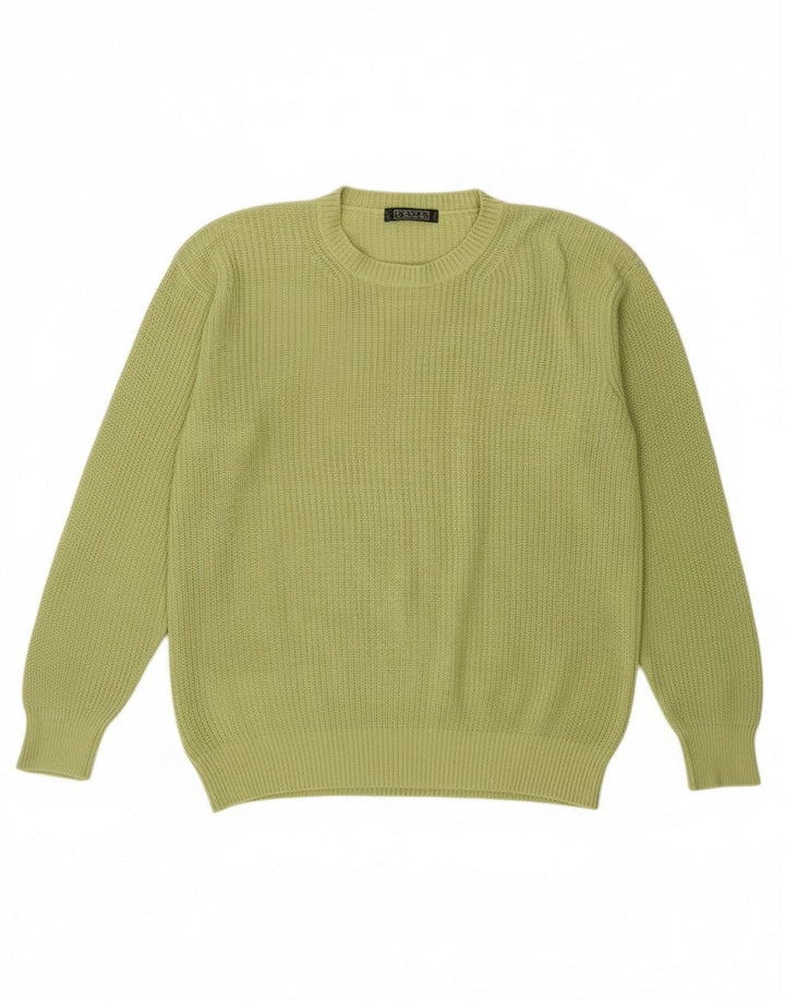 Andrea Fenzi muški džemper s okruglim izrezom srednje zelene boje