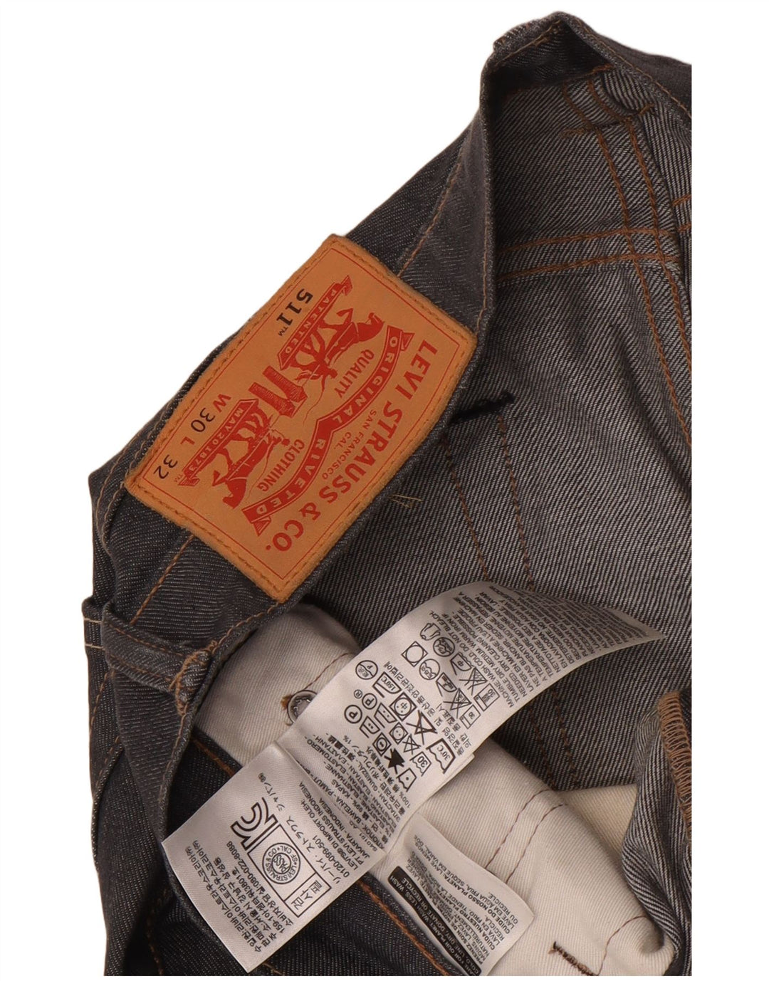 Levi's muške 511 uske traperice W30 L32 sivi pamuk