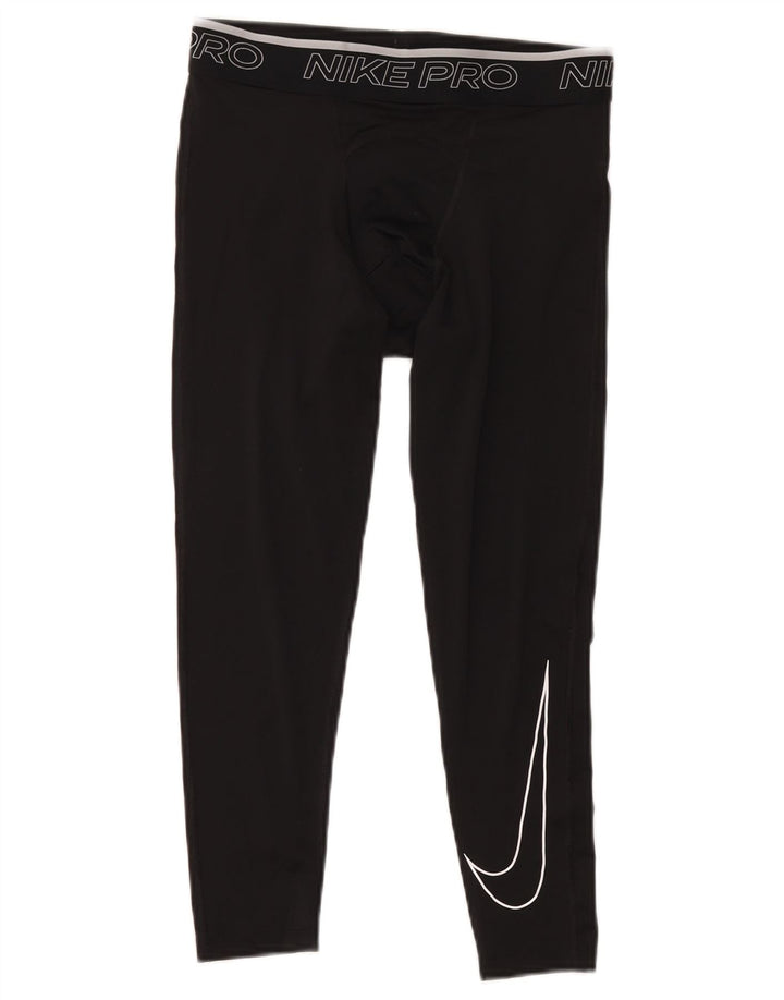 Nike Dri Fit Graphic Capri tajice Srednje crni poliester