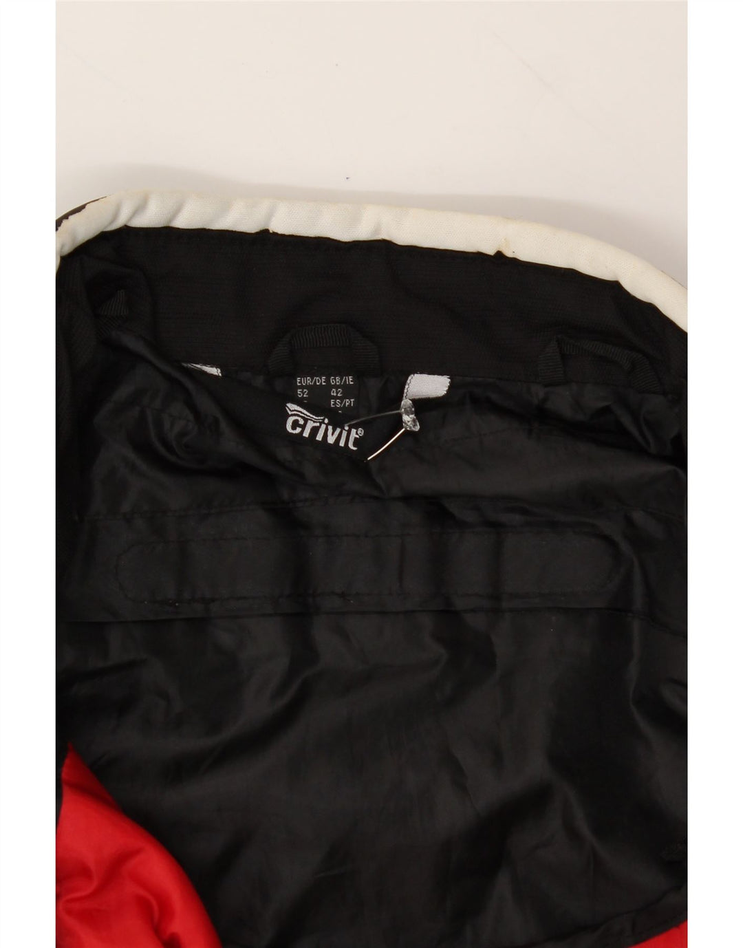 CRIVIT Mens Racer Jacket UK 42 XL Red Colourblock Polyamide Vintage Crivit and Second-Hand Crivit from Messina Hembry 