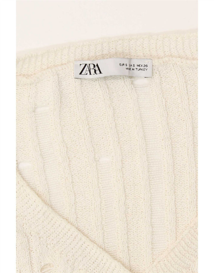 Preveliki ženski balero džemper Zara UK 10 Small Off White