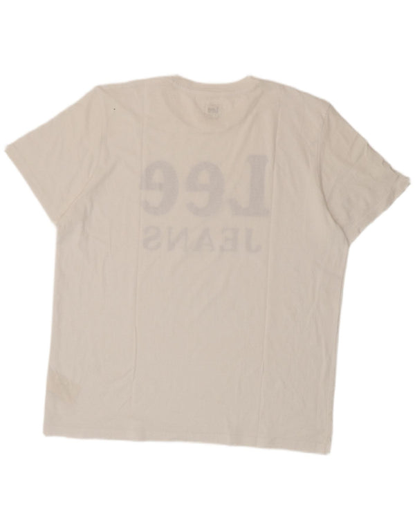 Lee Muška majica kratkih rukava Regular Fit XL bijeli pamuk