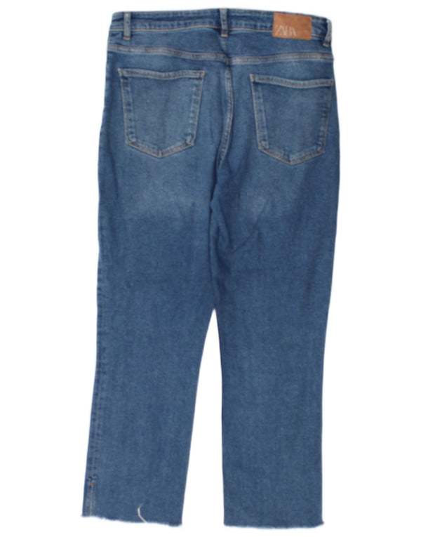 Zara ženske skraćene traperice EU 42 Large W32 L25 Plave