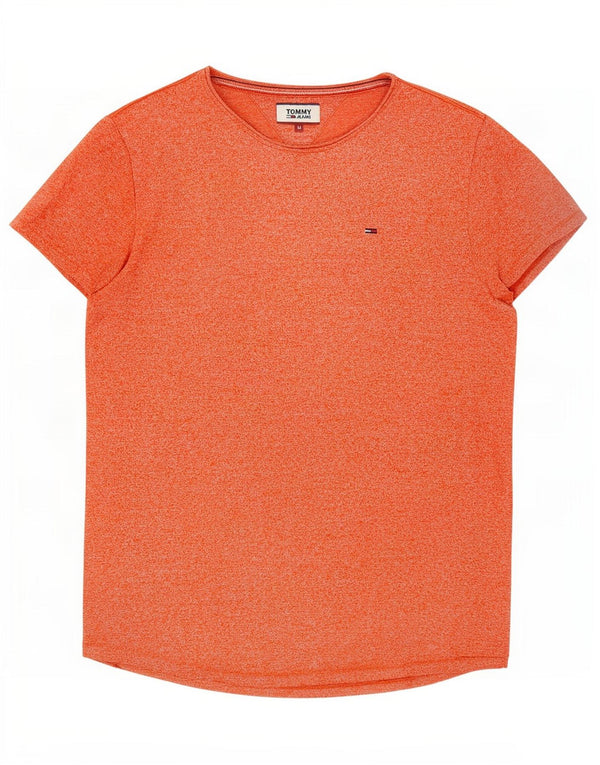 Tommy Hilfiger Ženska majica kratkih rukava UK 18 XL Narančasti flekasti pamuk