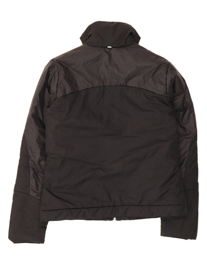 ADIDAS Womens Padded Jacket UK 12 Medium Black Colourblock Polyester Vintage Adidas and Second-Hand Adidas from Messina Hembry 