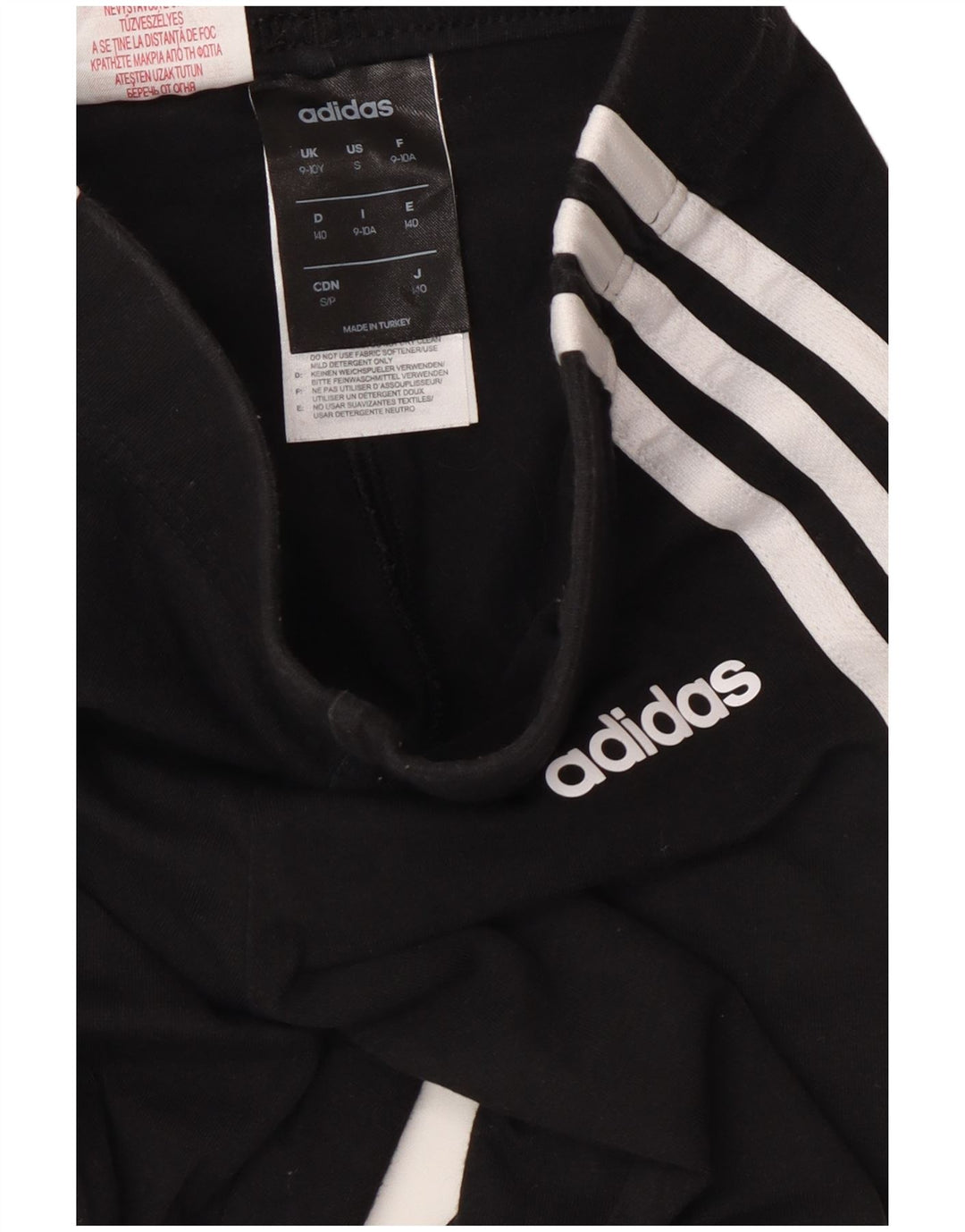 ADIDAS Tajice za djevojčice 9-10 godina, crni pamuk