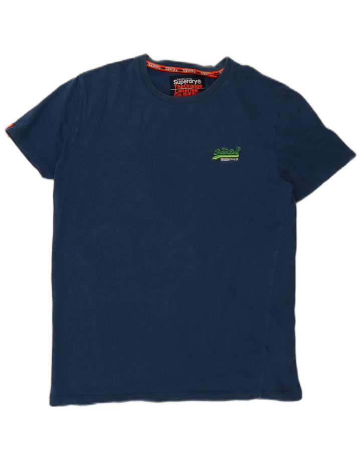 Superdry muška majica kratkih rukava srednje tamnoplavi pamuk