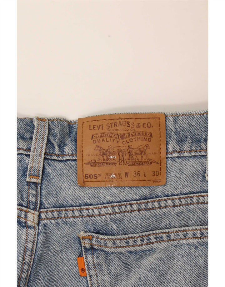 Levi's muške 505 ravne traperice W36 L30 plavi pamuk