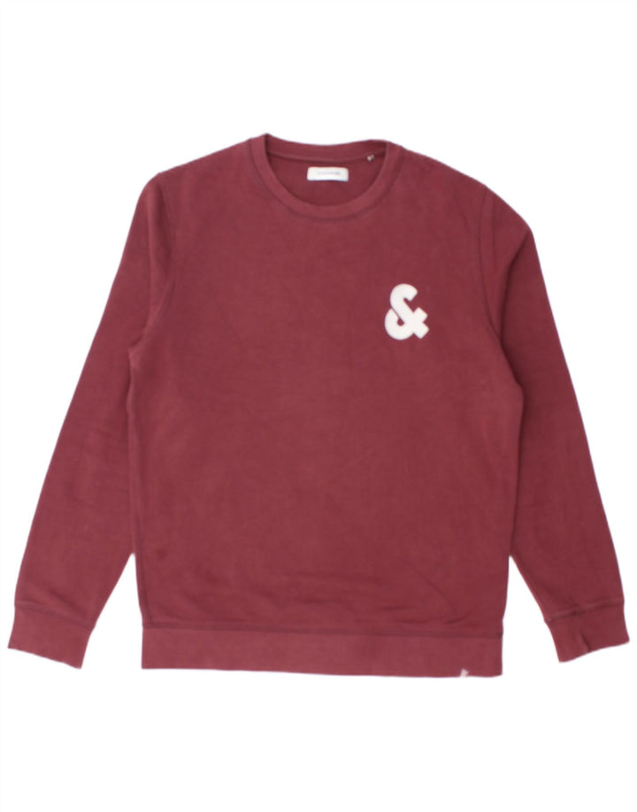 JACK & JONES Muška trenirka s grafičkim motivima Srednji bordo pamuk