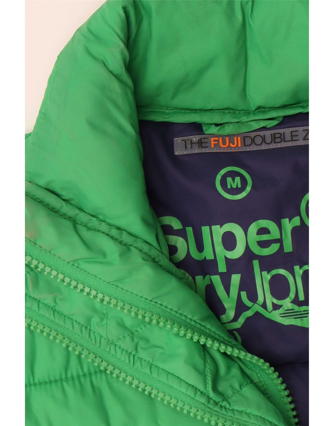 Superdry ženska podstavljena jakna UK 14 srednje zeleni poliester