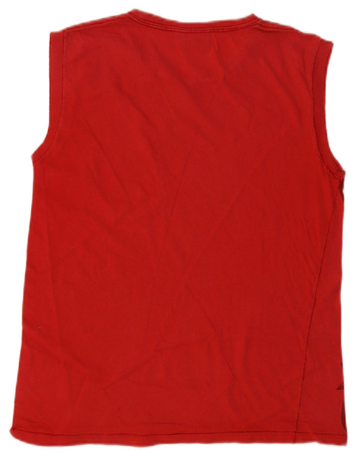 Lee Boys Graphic Vest Top 15-16 Years Red Pamuk