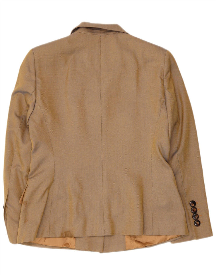 Escada Womens Elements Blazer Jakna UK 12 srednje bež riblja kost