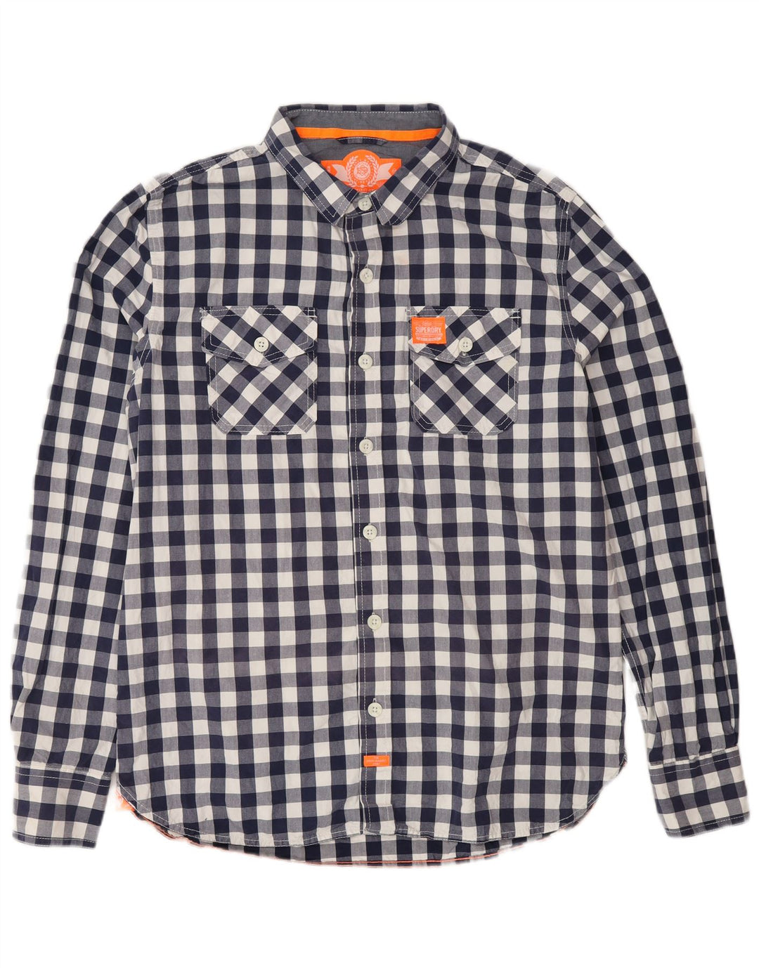 Superdry muška košulja 2XL tamnoplavi pamuk od ginghama