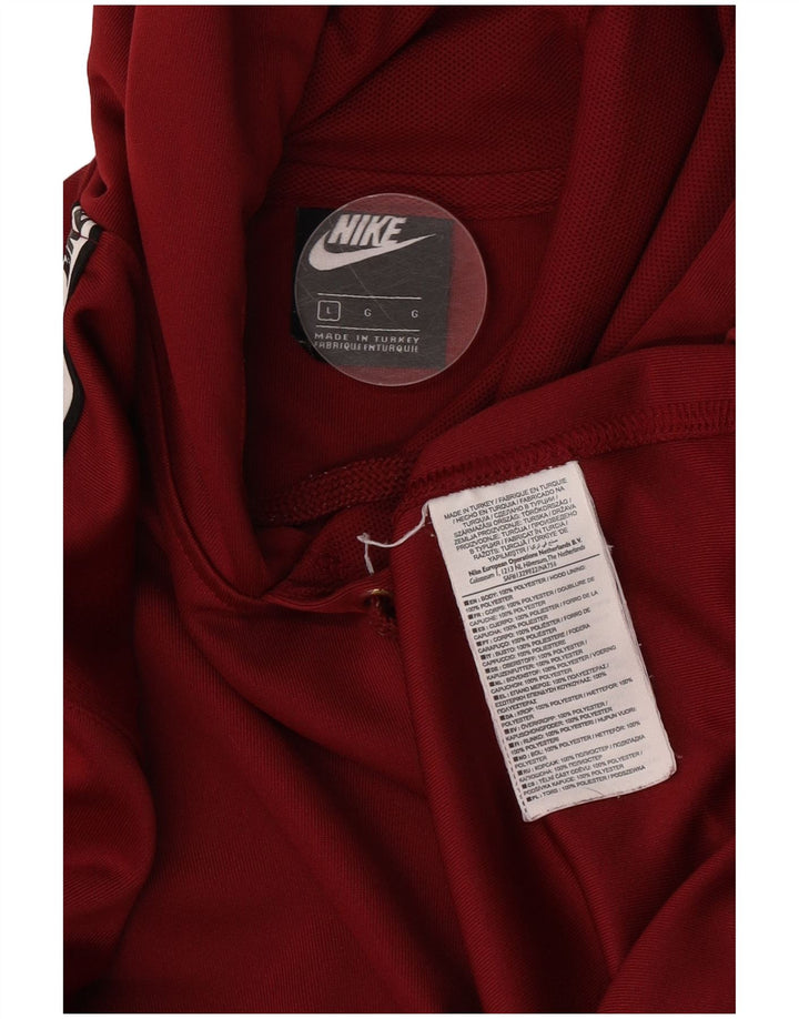 Nike muška majica s kapuljačom s kapuljačom, veliki tamnocrveni poliester