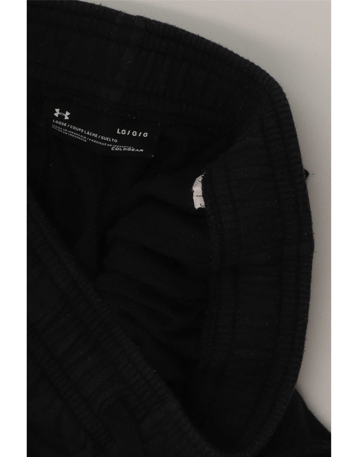 Velike crne pamučne muške trenirke Under Armour Cold Gear