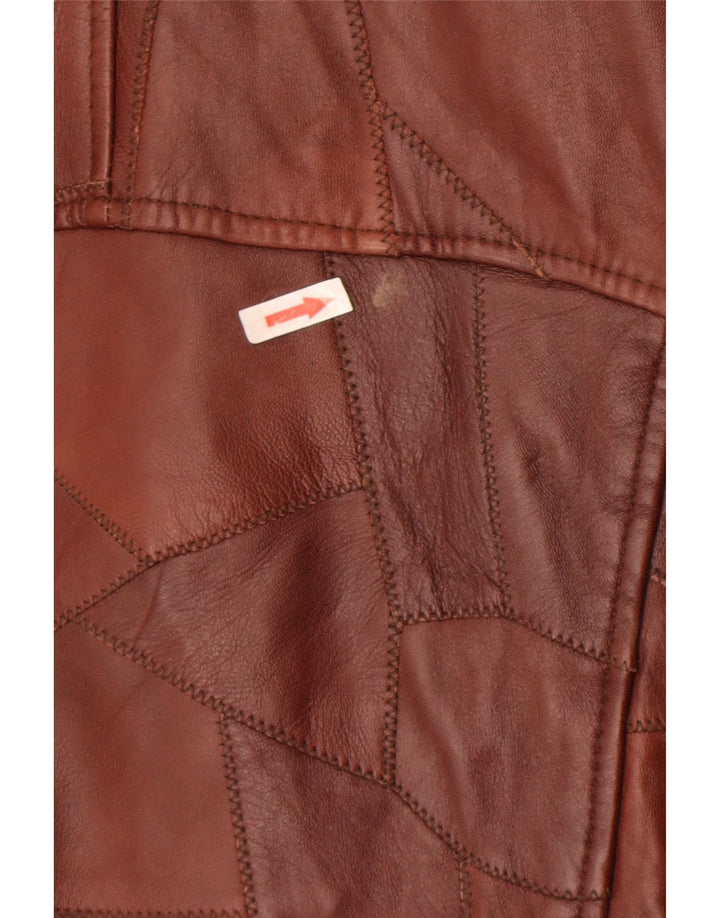 Vintage muška kožna jakna UK 44 2XL smeđa