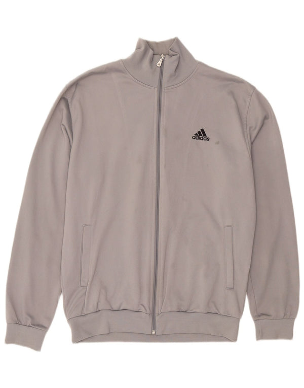 Adidas muška gornja jakna trenirke, veliki sivi poliester