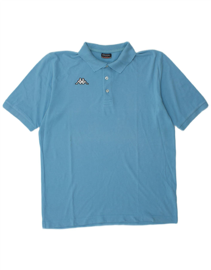 KAPPA Mens Polo Shirt XL Blue Cotton