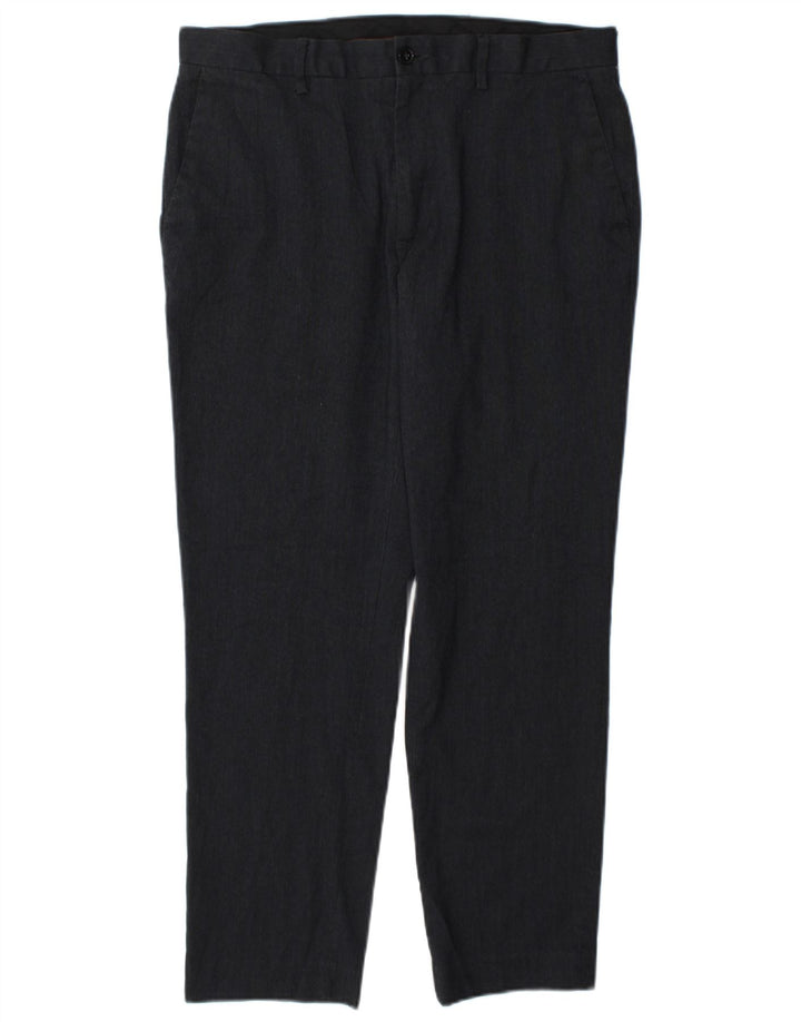 Marks & Spencer muške uske chino hlače W34 L29 tamnoplavi poliester