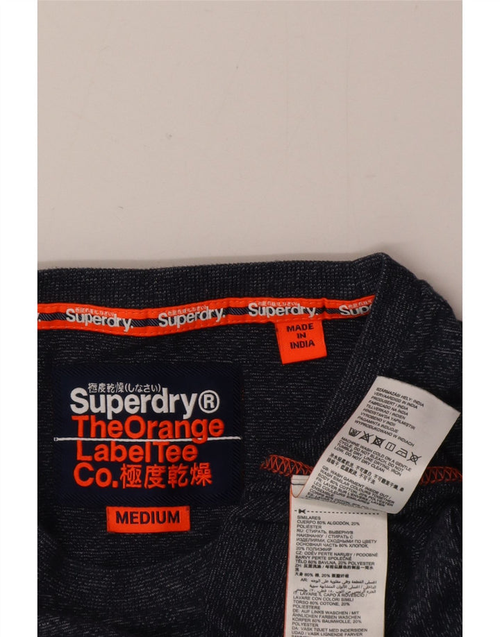 Superdry muška majica kratkih rukava srednje tamnoplavi flekasti pamuk