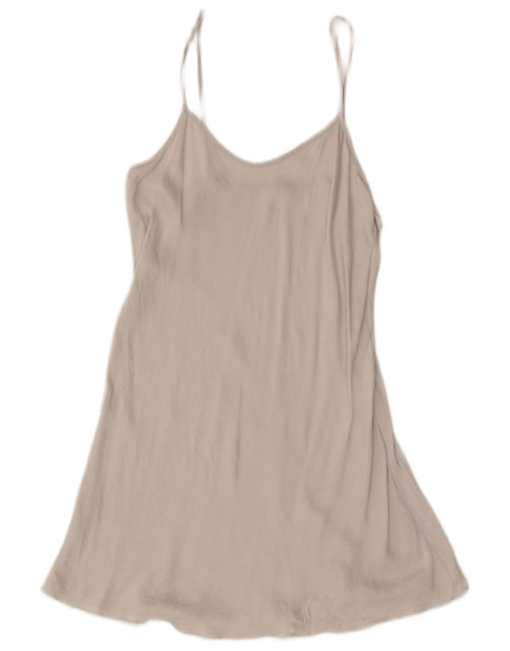 Vintage ženska slip haljina UK 10 Mala siva