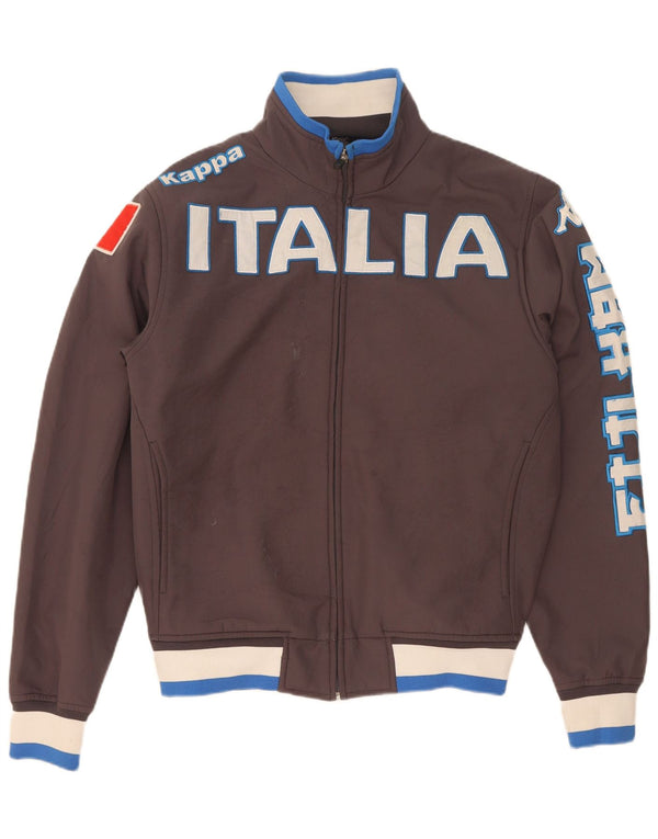 Kappa Mens Italia Graphic Gornja jakna trenirke srednje smeđe boje