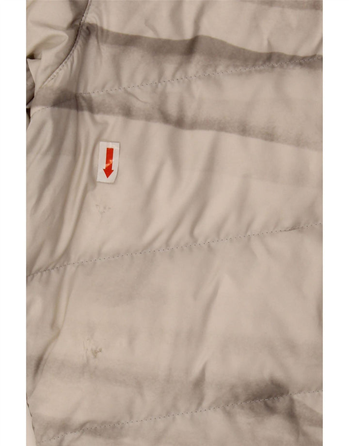 Jack Wolfskin Ženska podstavljena jakna s kapuljačom UK 18 XL Siva Tie Dye poliester
