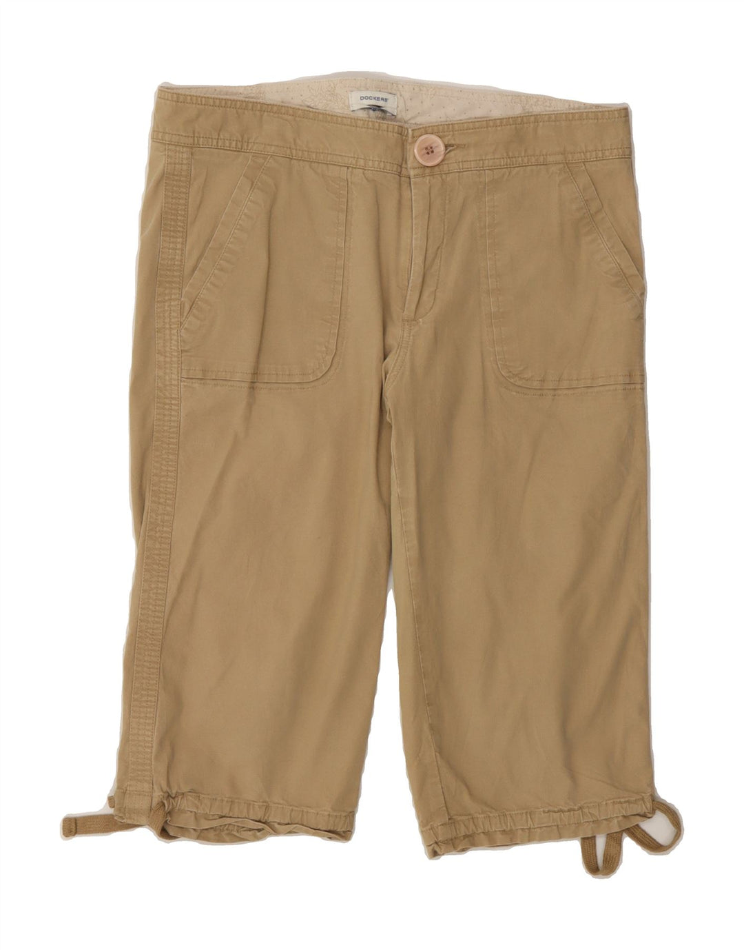 DOCKERS Womens Bermuda Casual Shorts US 6 Medium W32  Beige Cotton Vintage Dockers and Second-Hand Dockers from Messina Hembry 