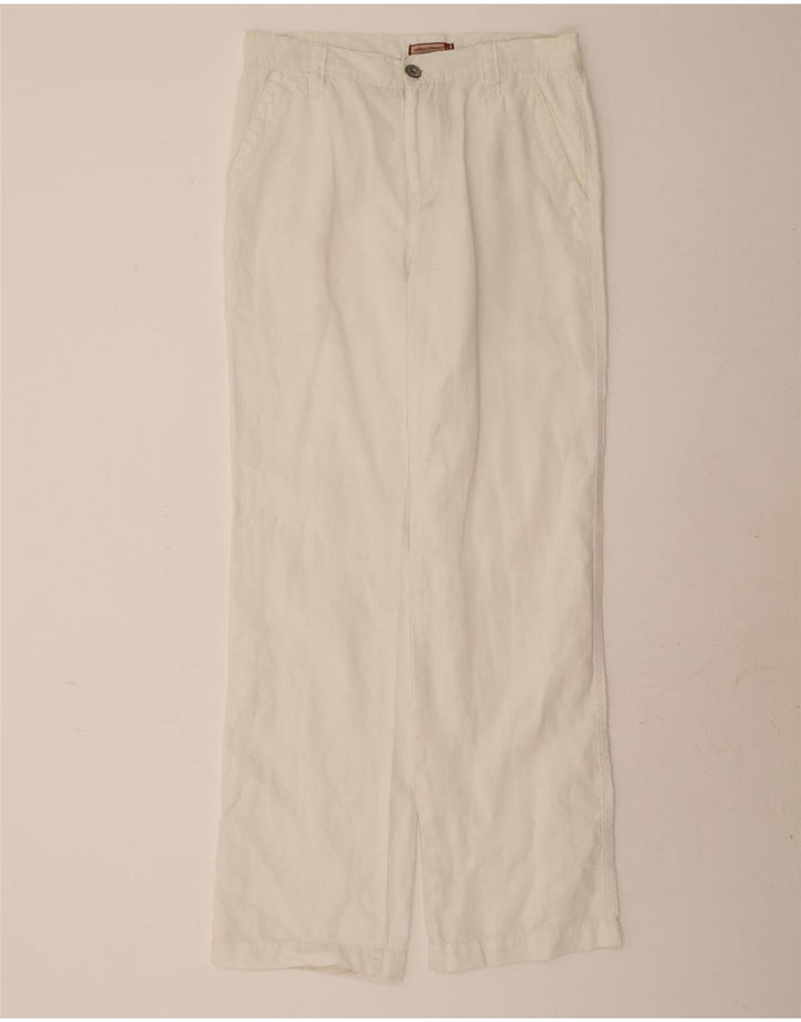 CELIO Womens Straight Chino Trousers EU 40 Medium W32 L34 White Vintage Celio and Second-Hand Celio from Messina Hembry 
