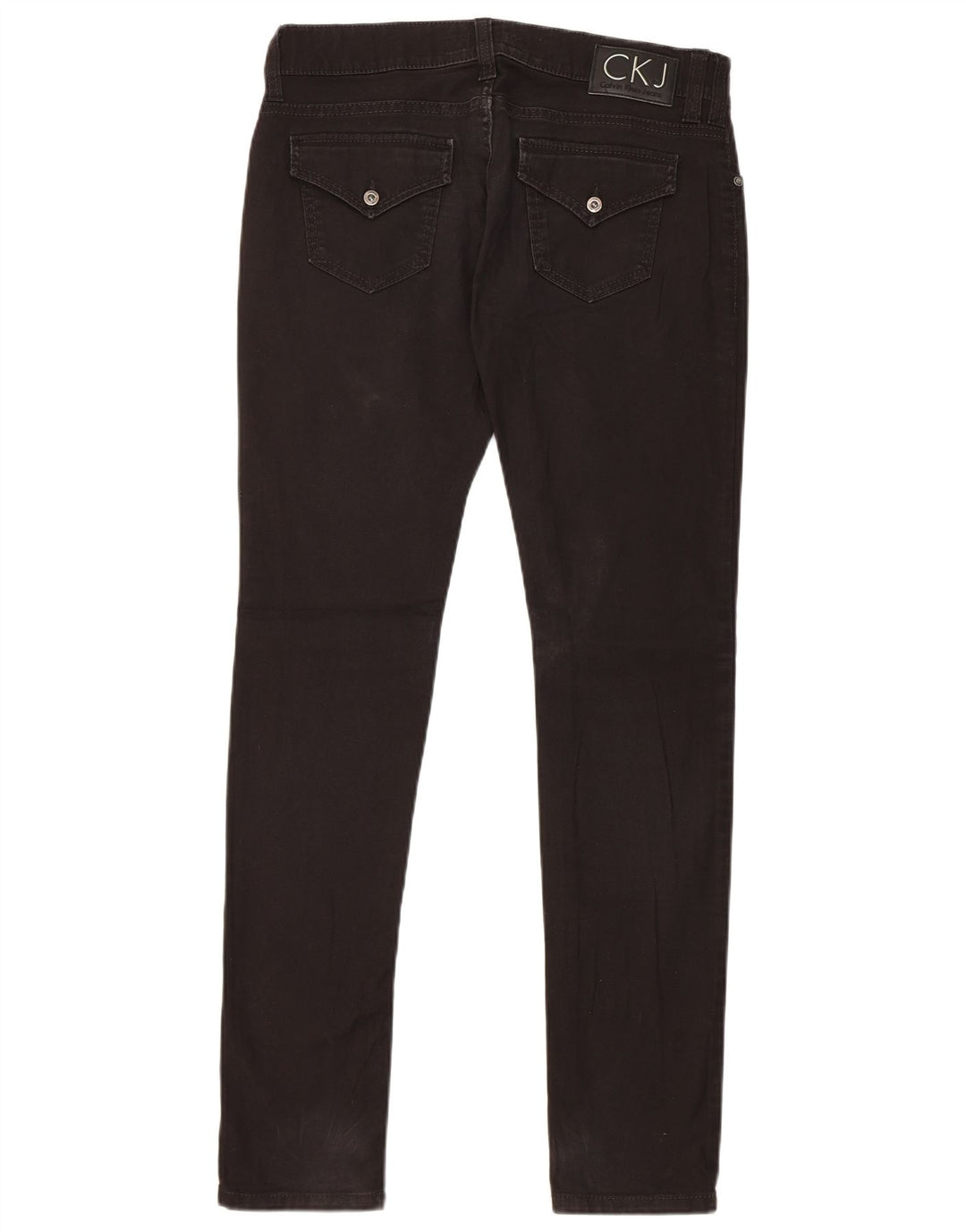 Calvin Klein ženske uske traperice W30 L31 crni pamuk