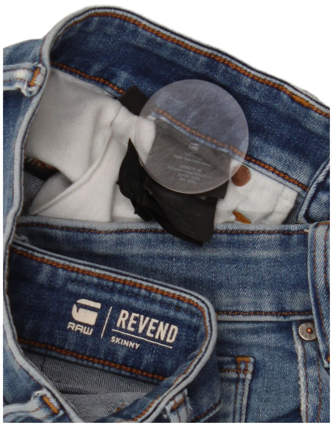 G-STAR Muške uske traperice Revend W32 L34 Plavi pamuk