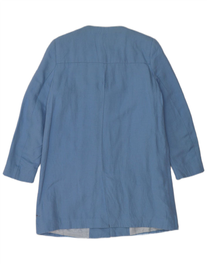 Zara ženski kaput UK 12 srednje plavi pamuk