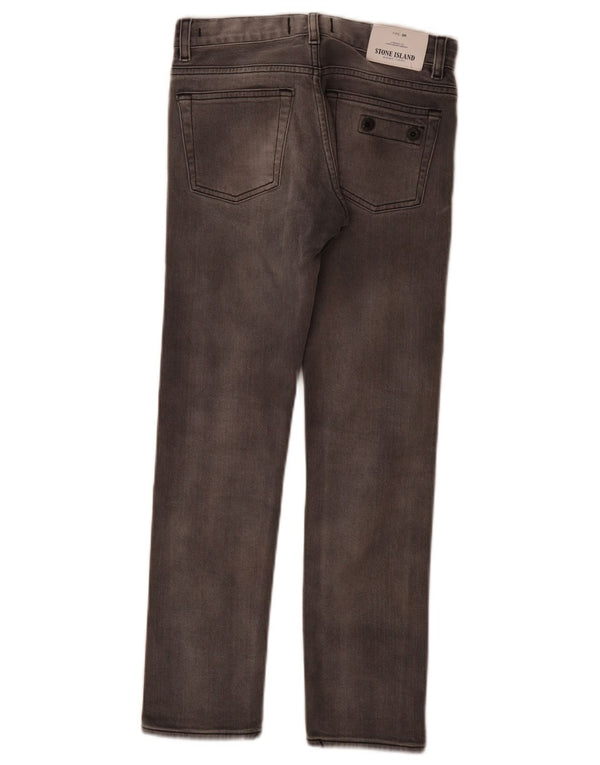 Stone Island Boys uske traperice 7-8 godina W24 L25 sivi pamuk