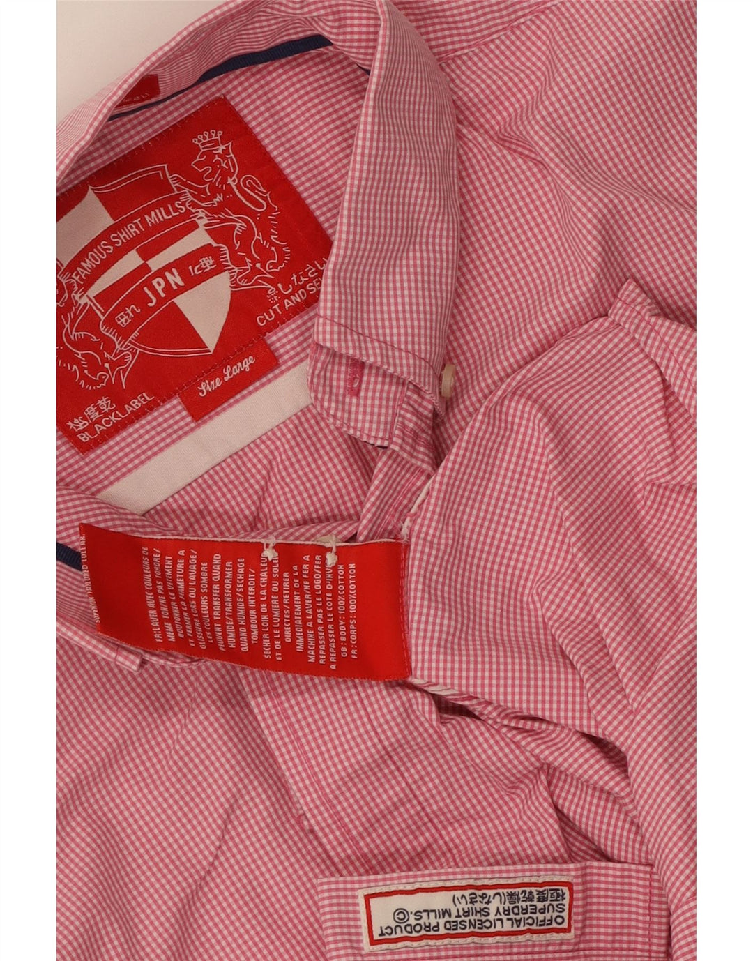 Superdry muška majica kratkih rukava, veliki ružičasti karirani pamuk