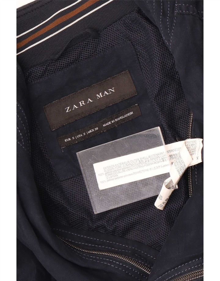 Zara muška bomber jakna UK 36 mala tamnoplava poliester