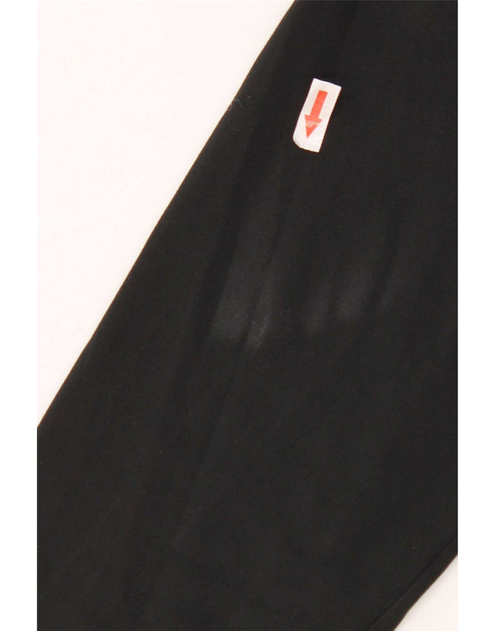 Nike Dri Fit majica s izrezom i srednjim gornjim dijelom trenirke od crnog poliestera