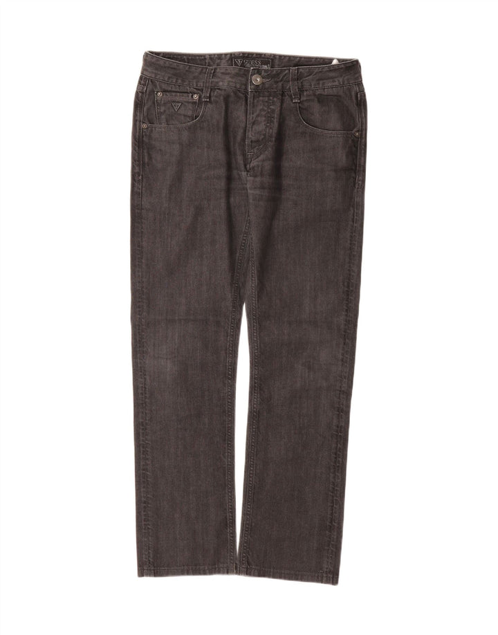 GUESS Mens Straight Jeans W30 L30 Black Cotton Vintage Guess and Second-Hand Guess from Messina Hembry 