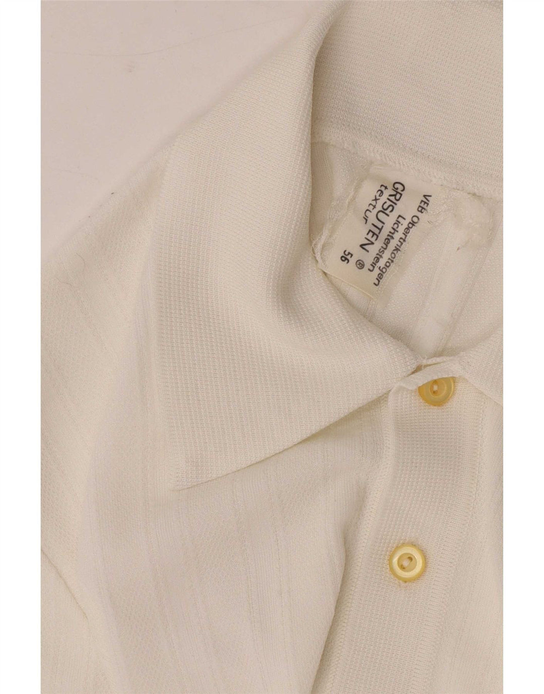 Vintage muška polo majica srednje bijele sintetike
