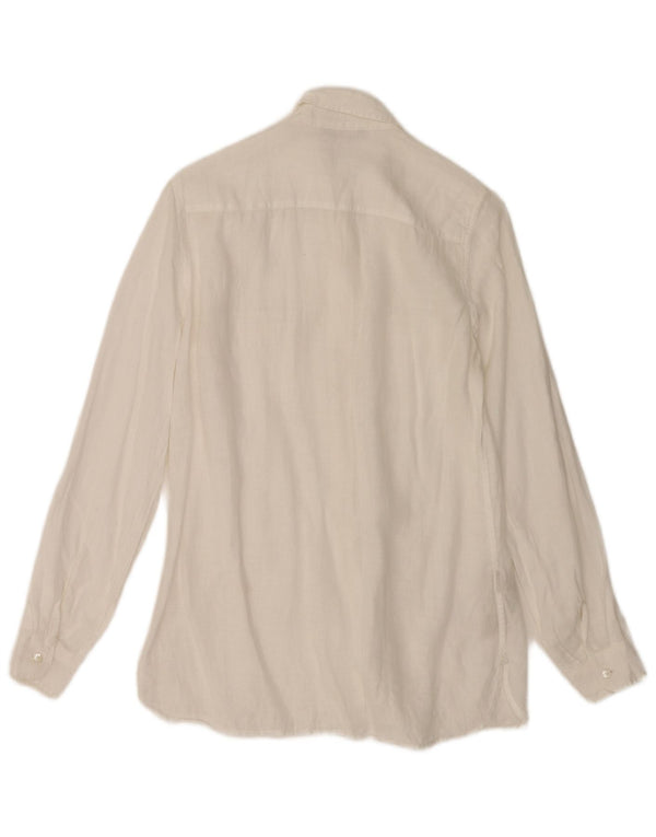 Ženska prevelika košulja Massimo Dutti EU 36 XS od bijelog lana