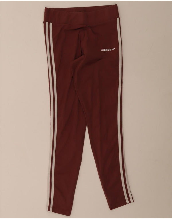 Adidas ženske tajice UK 10 male bordo pamuk