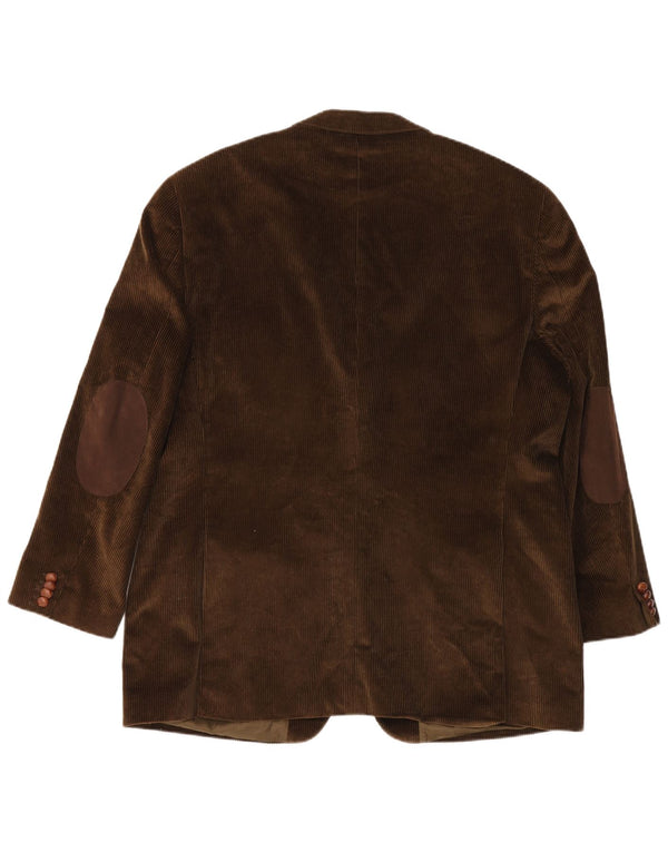 Velluto Duca Visconti muška jakna od samta s 3 gumba UK 42 XL Kaki