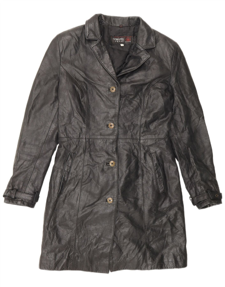 Vimapel ženski kožni kaput UK 10 Small Black Classic